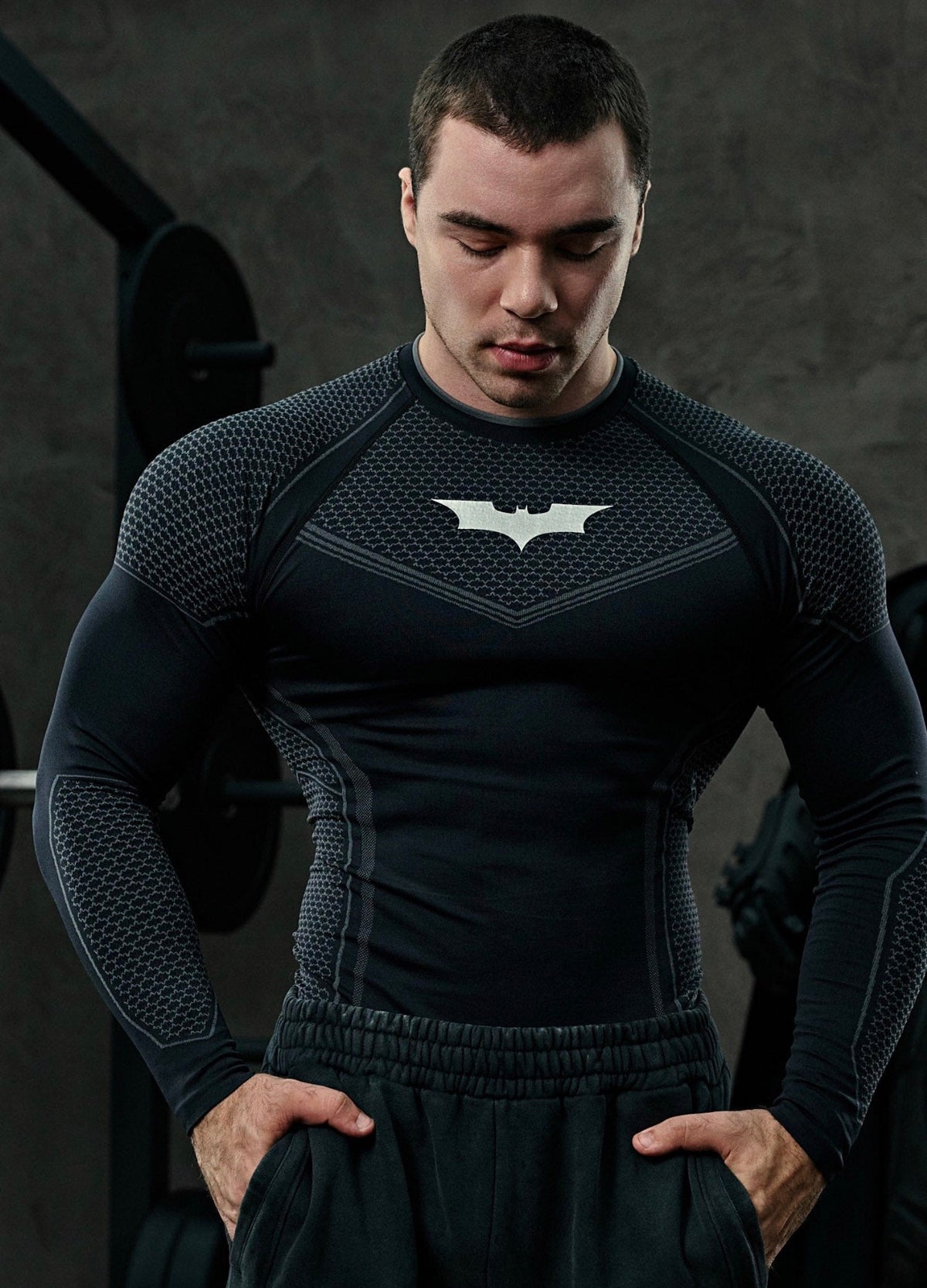 Batman compresión longsleeves - Black