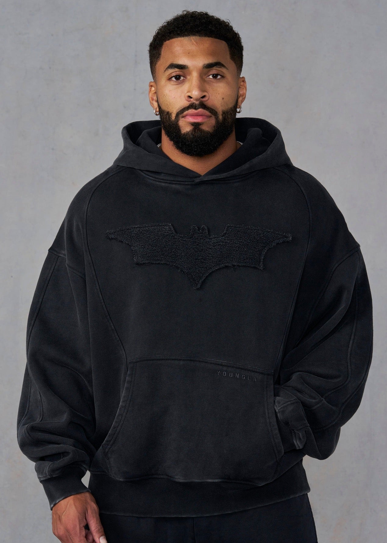 Batman Stealth Hoodie - Black Wash