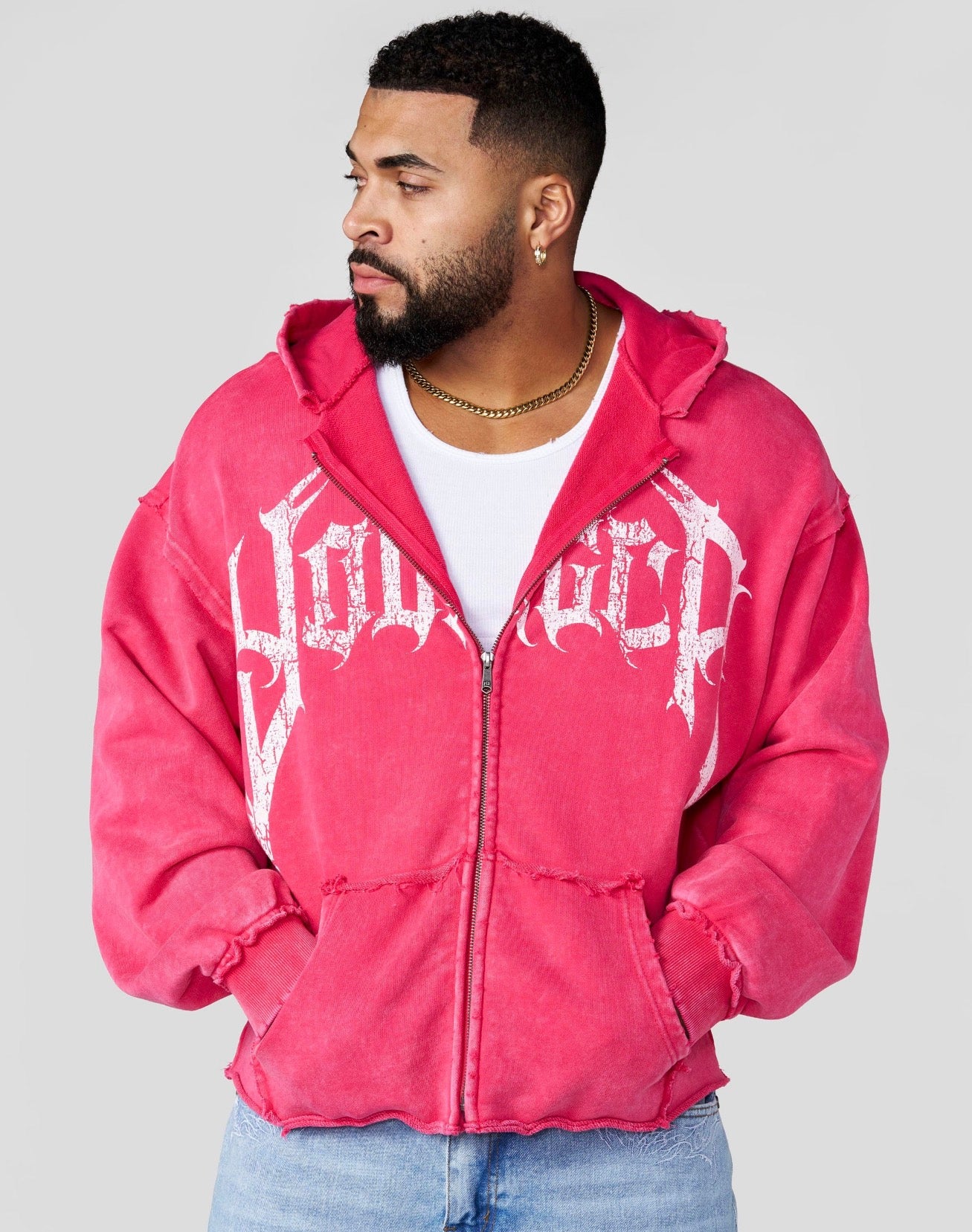 Hardstyle Zip Up - Pink wash