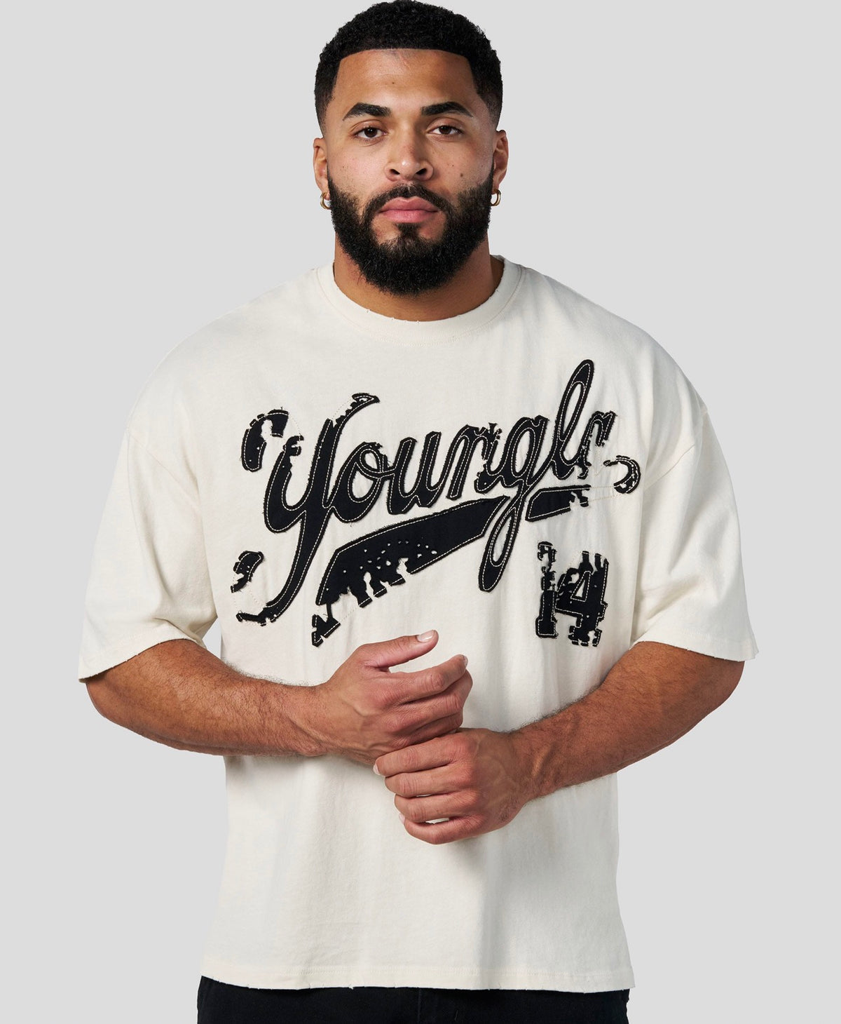 Distressed Script Tee