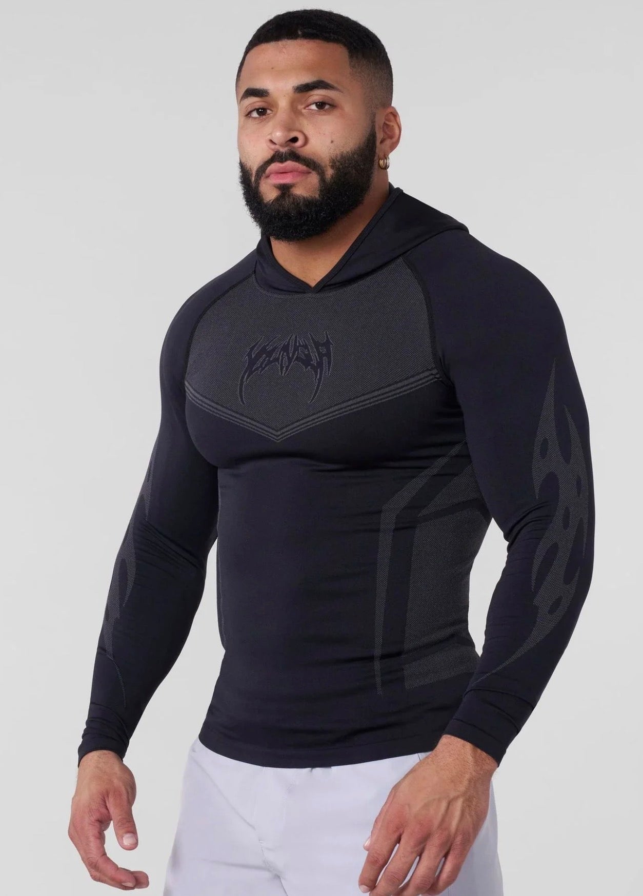 Warrior Compresión Hoodie - Black