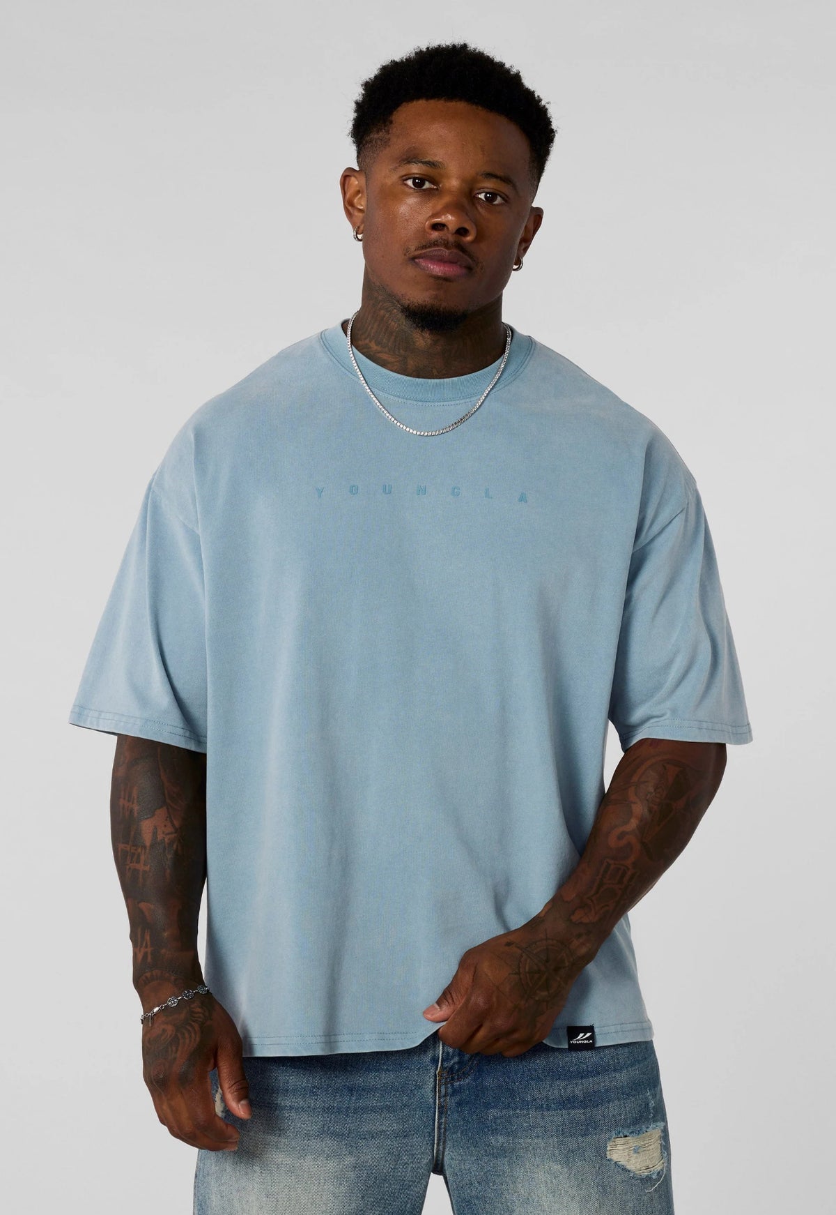 Summer Peached Tee - Blue