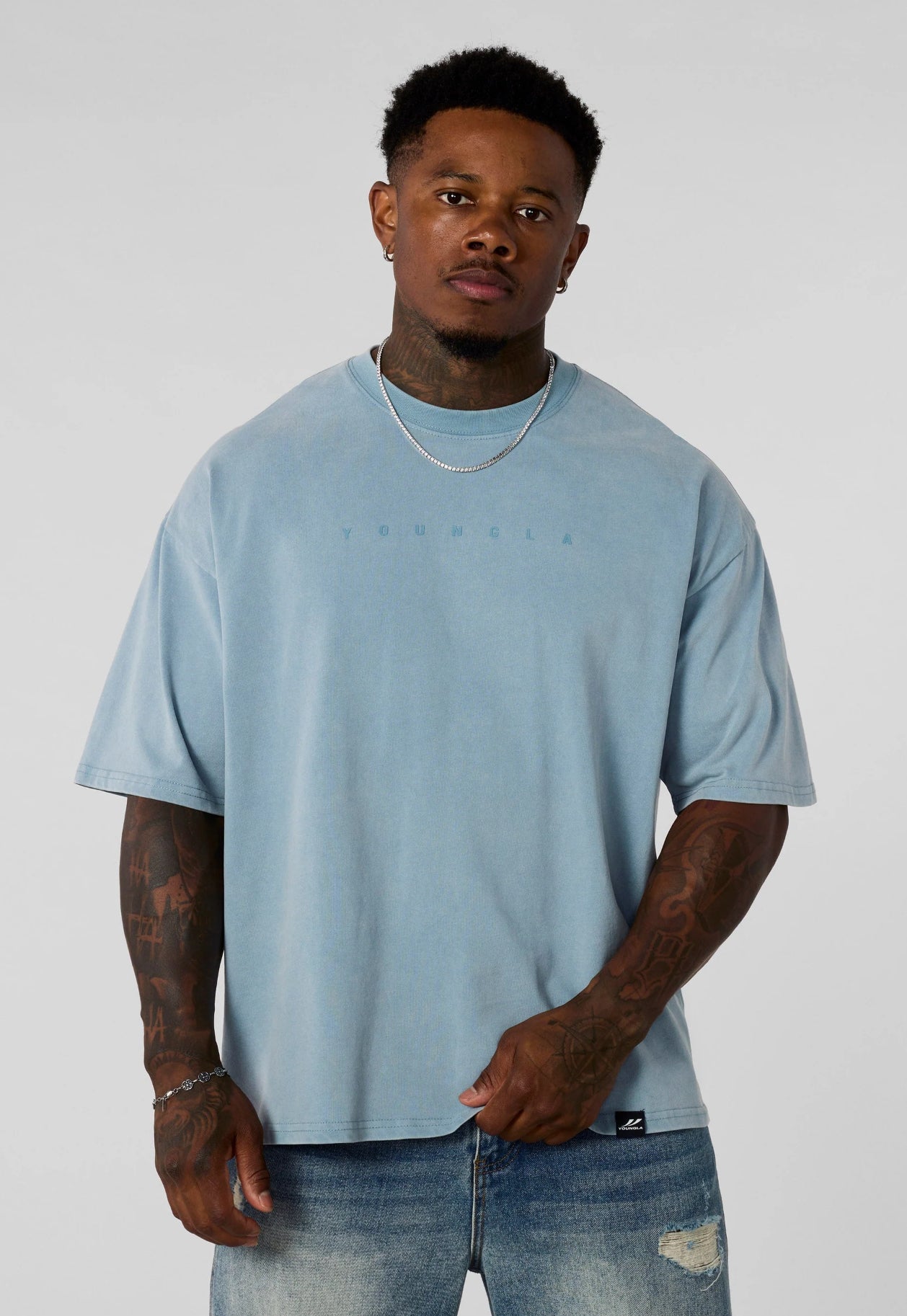 Summer Peached Tee - Blue