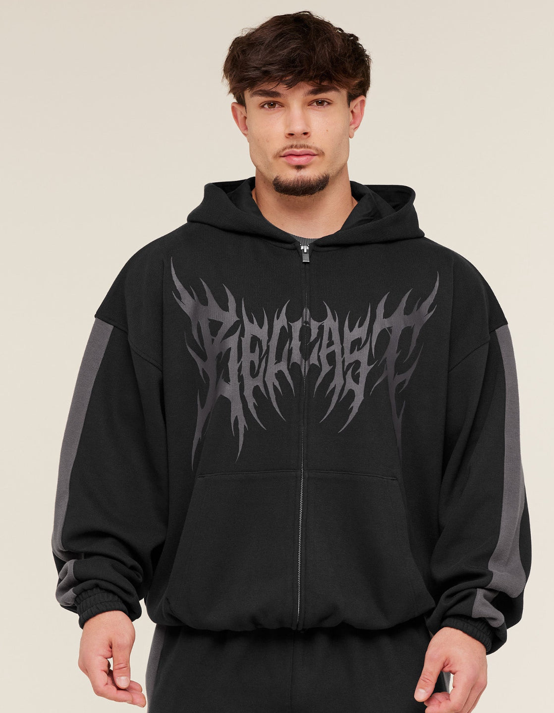 Carlos Belcats zip up hopdie - Black