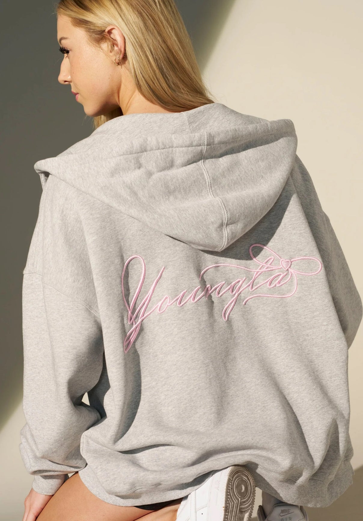 Flashback zip hoodie - Grey