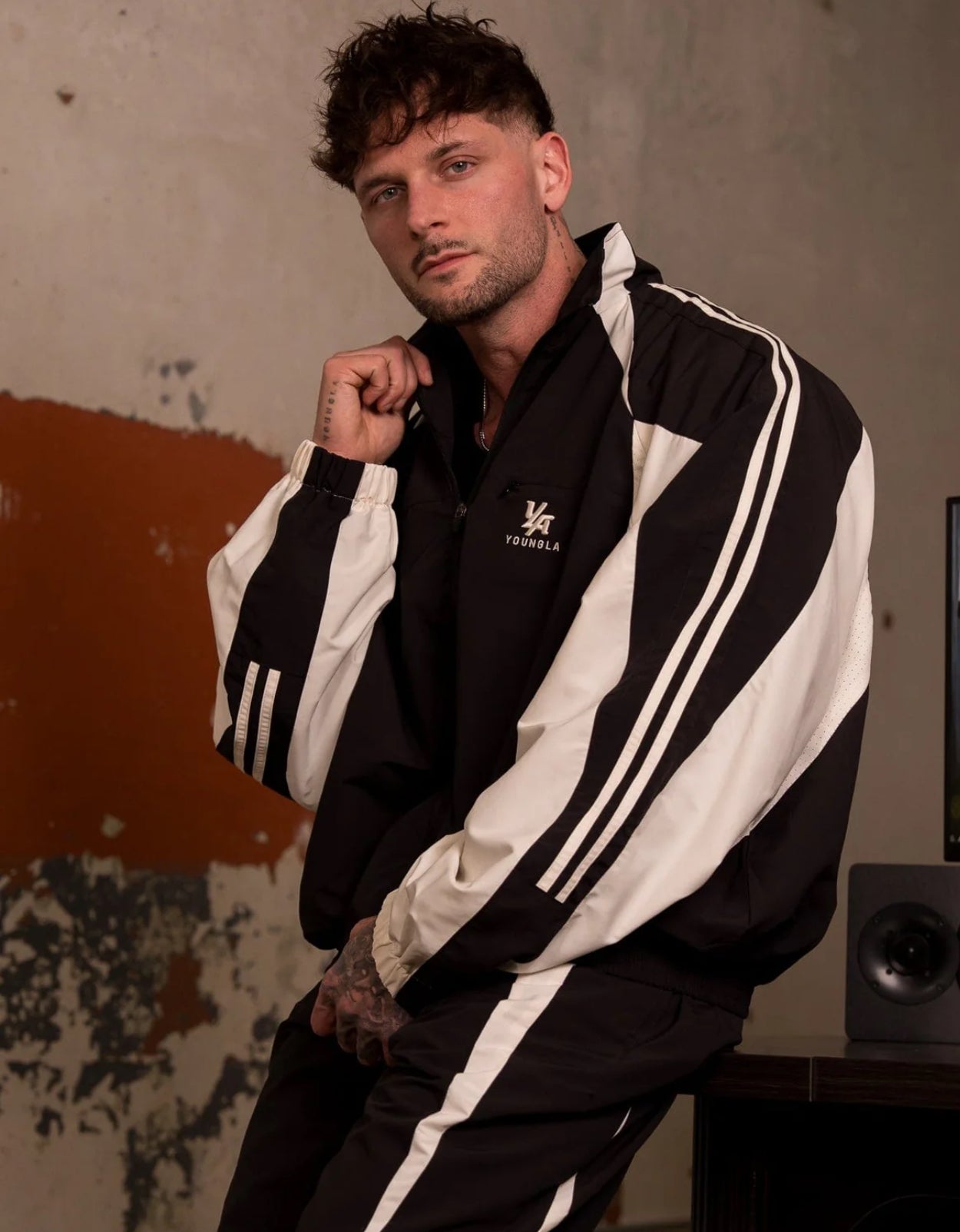 Figth week tracksuit - Black-white