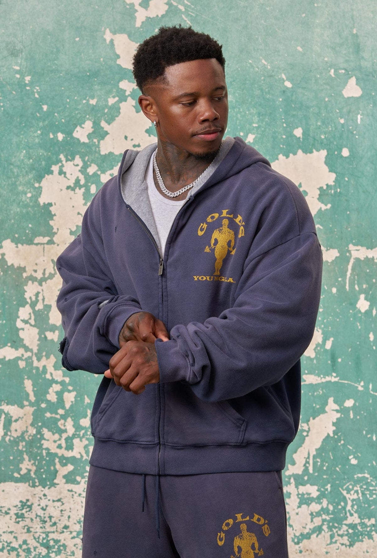 Gold’s Iron legacy layered zip up