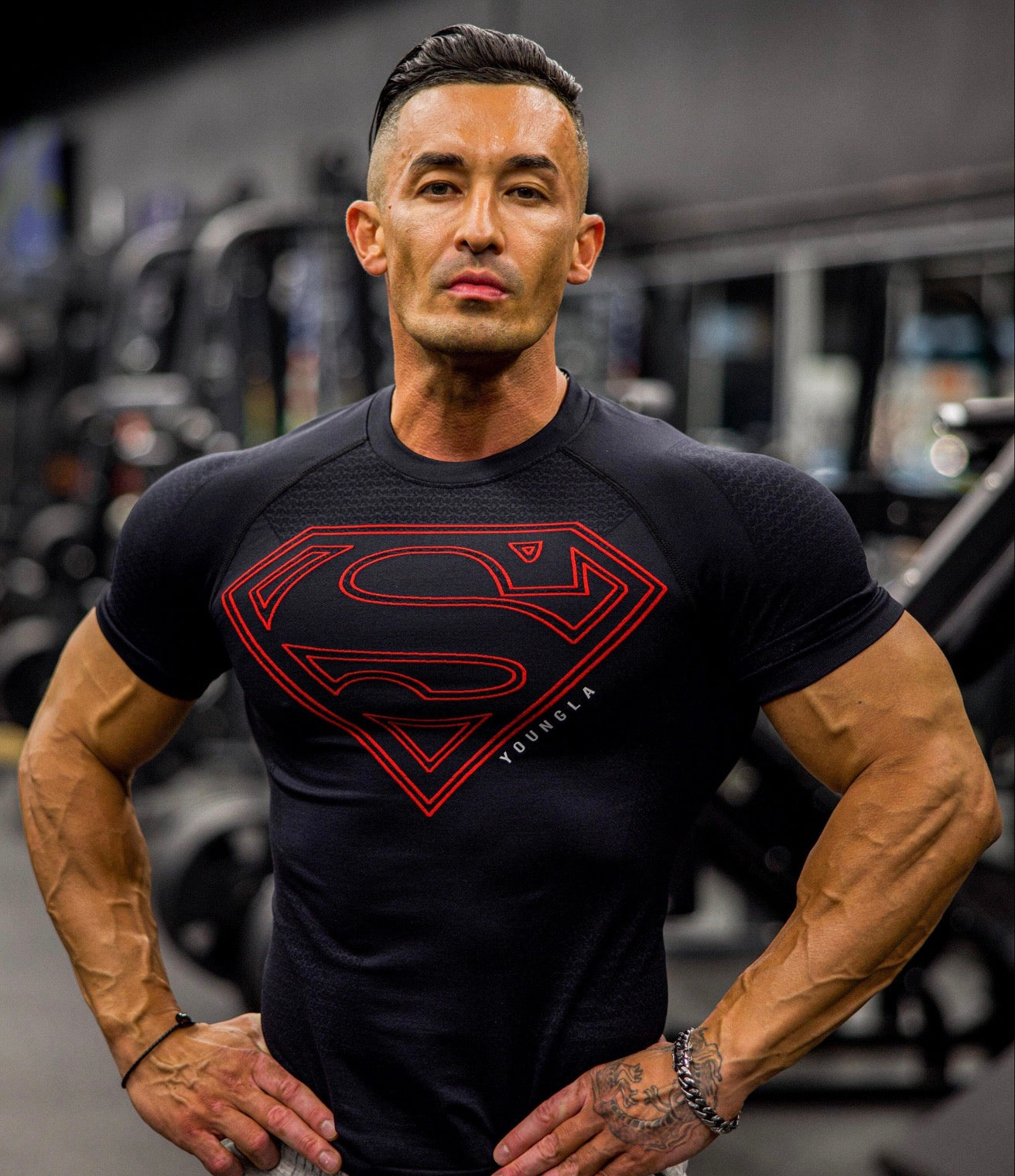 Supermán Compresion - Black and red