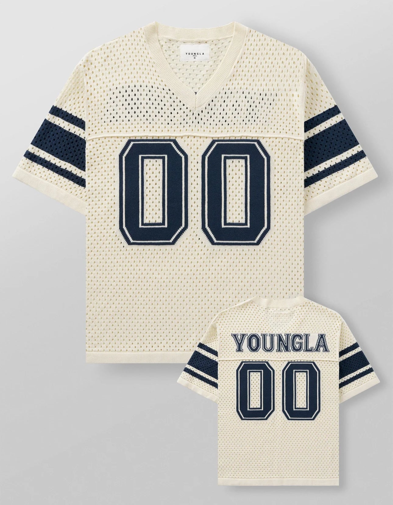 Varsity Knit Jersey - Off White