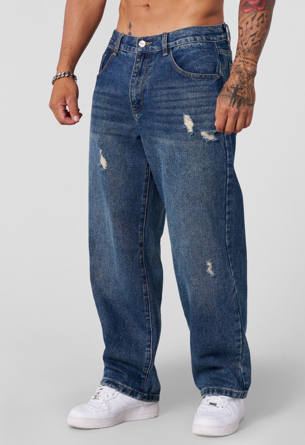 Loose Essential Jeans - Navy Wash