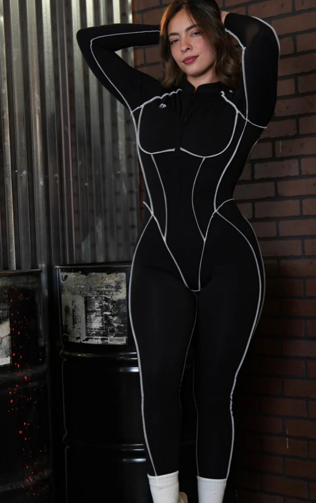 AISU STORE Electra body suit - Black