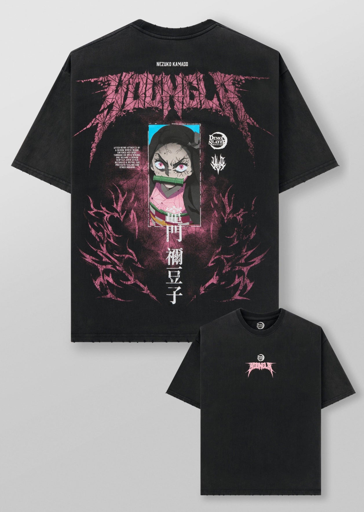 Demon Slayer nezuko tee - Black