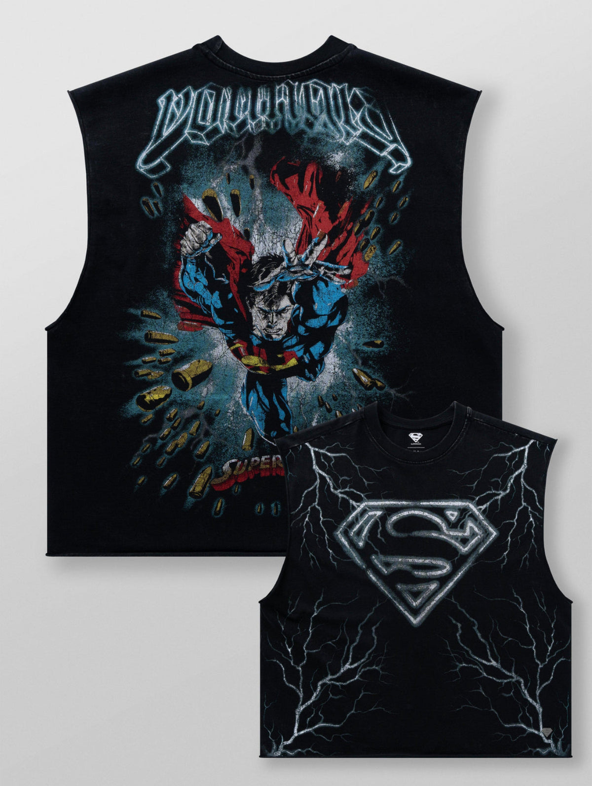 Superman cut-off Bulltproof, - Black