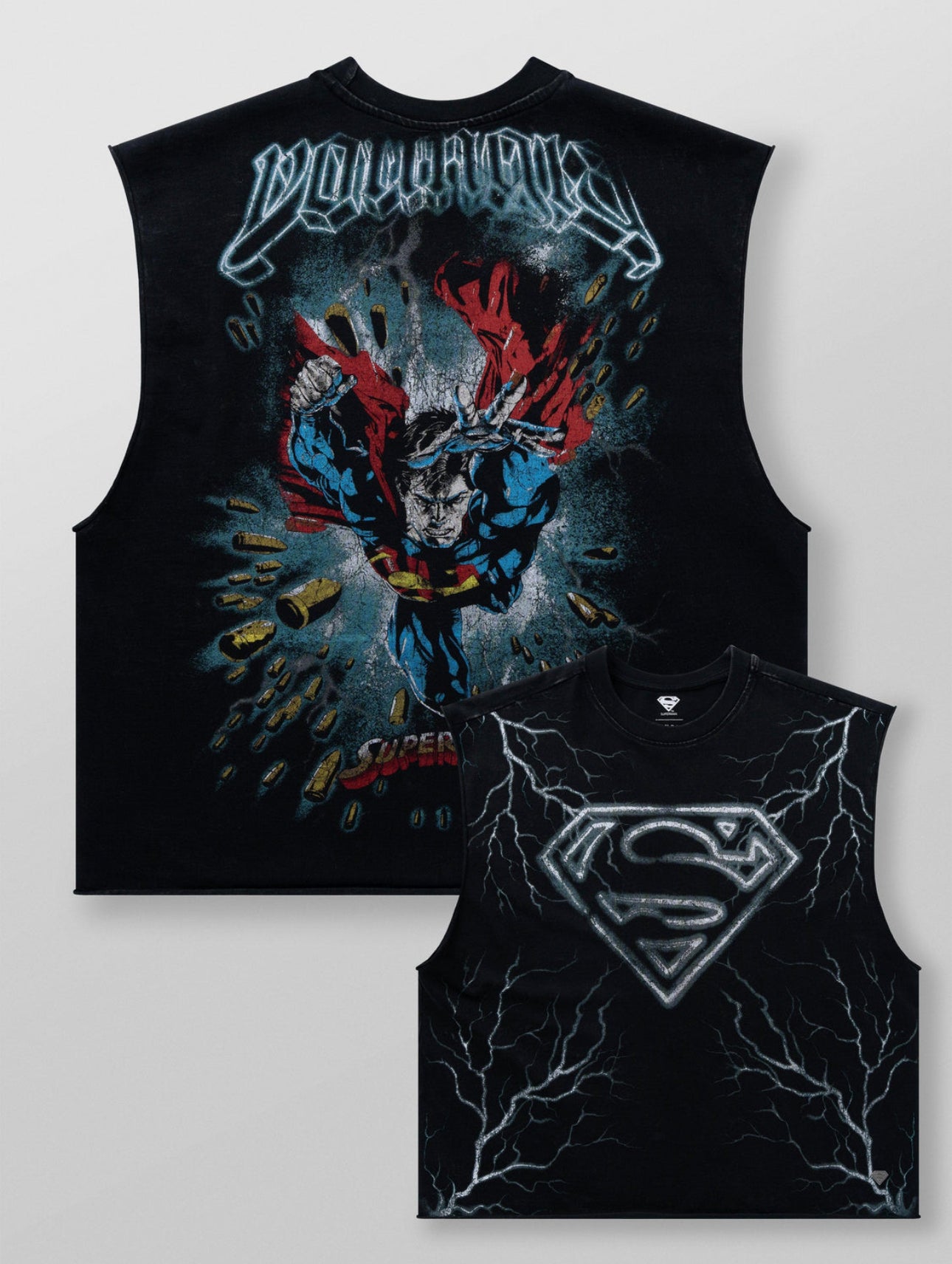 Superman cut-off Bulltproof, - Black