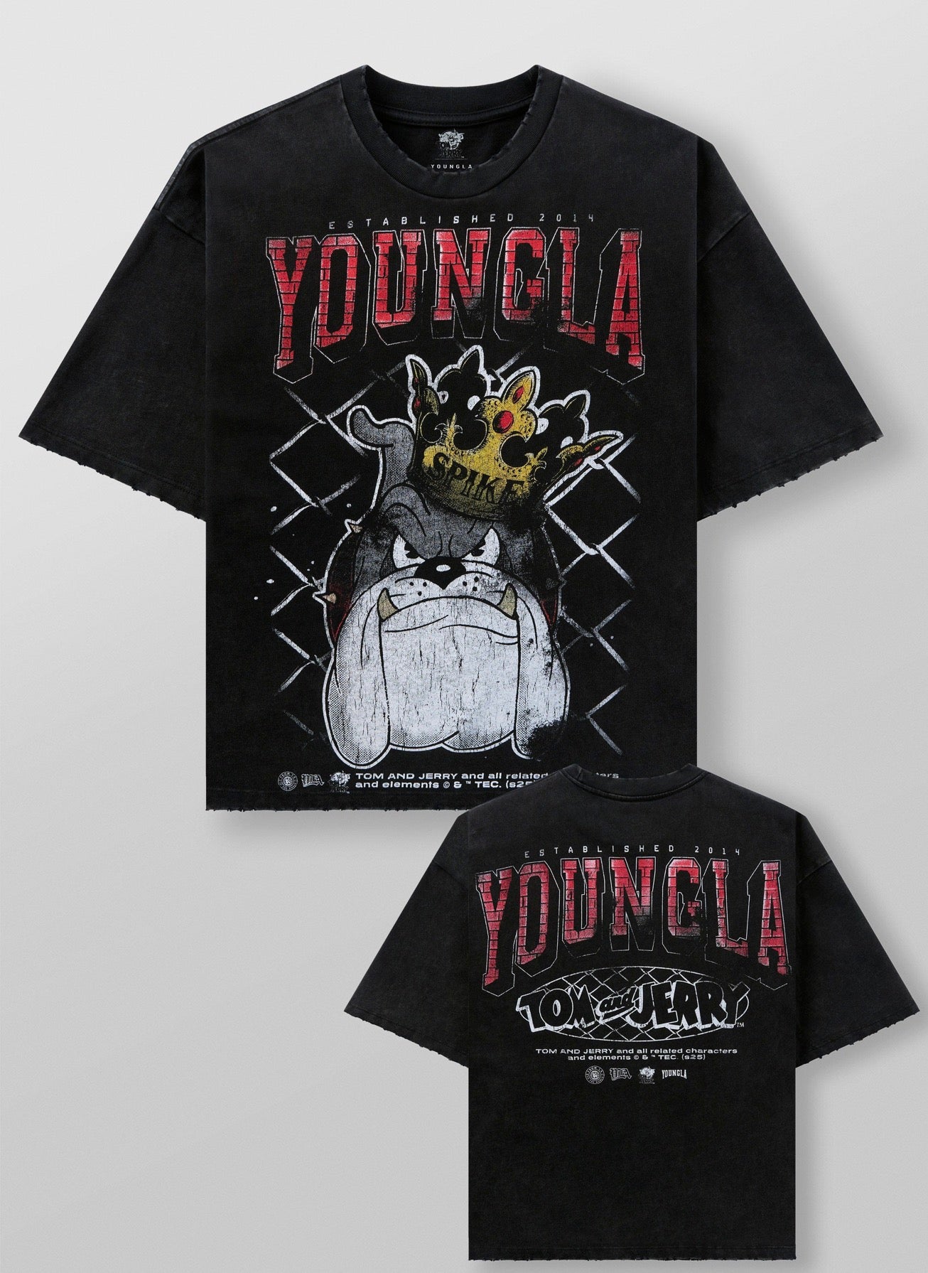 Tom and jerry tee Spike - Black