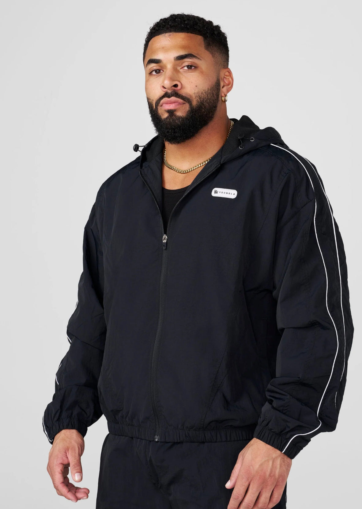 Retro track jacket - Black