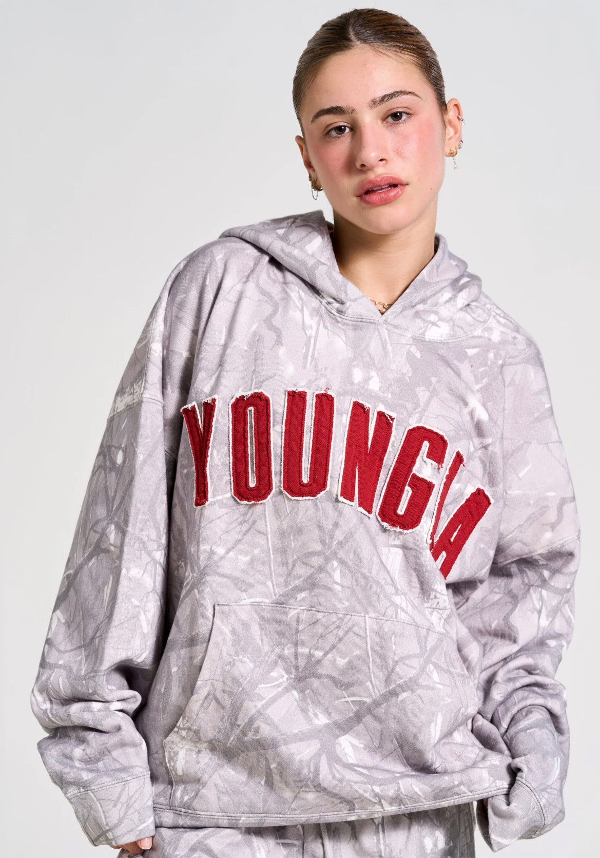 Huting season hoodie - Grey camo