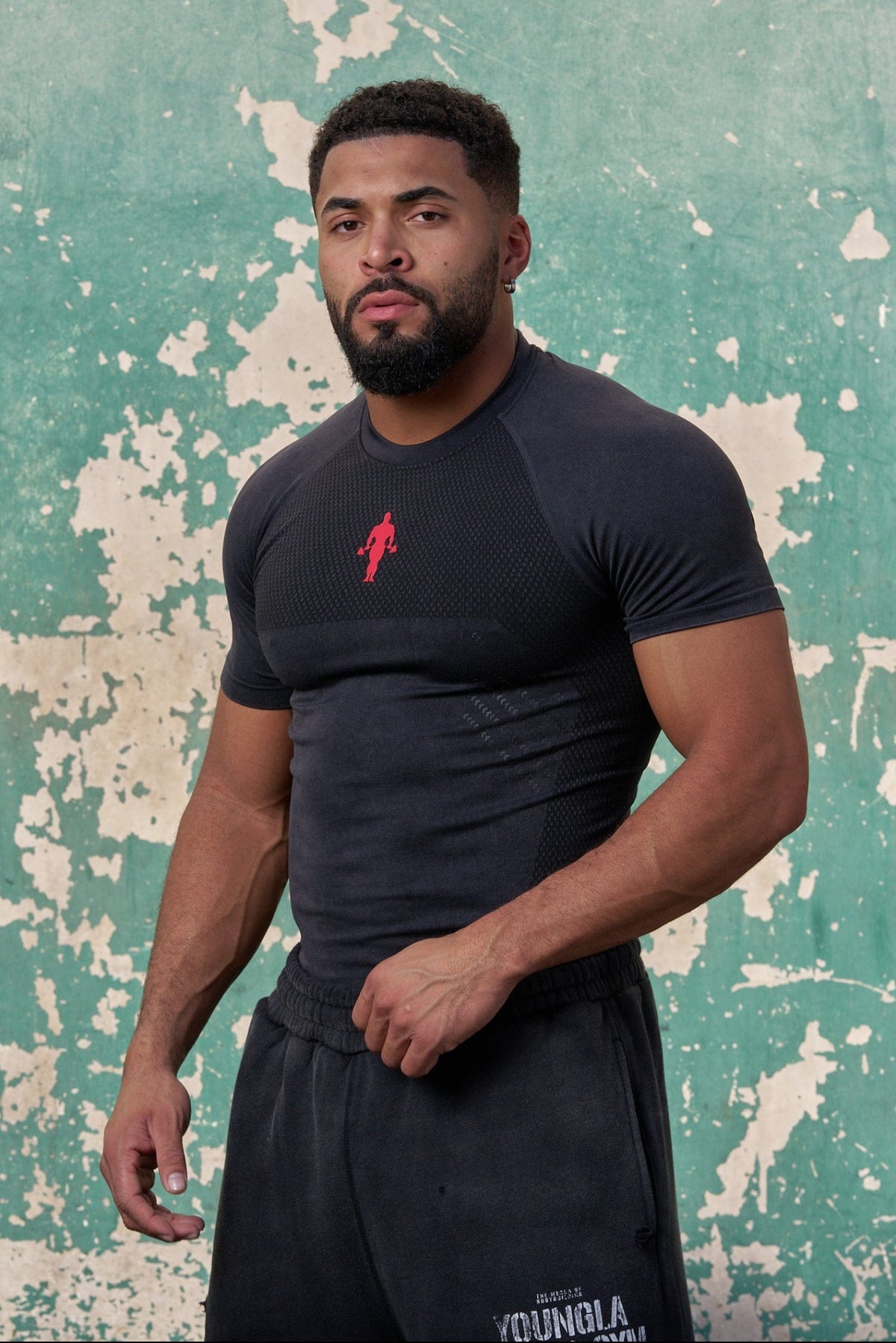 Gold’s Iron legacy Compression Tee - Black
