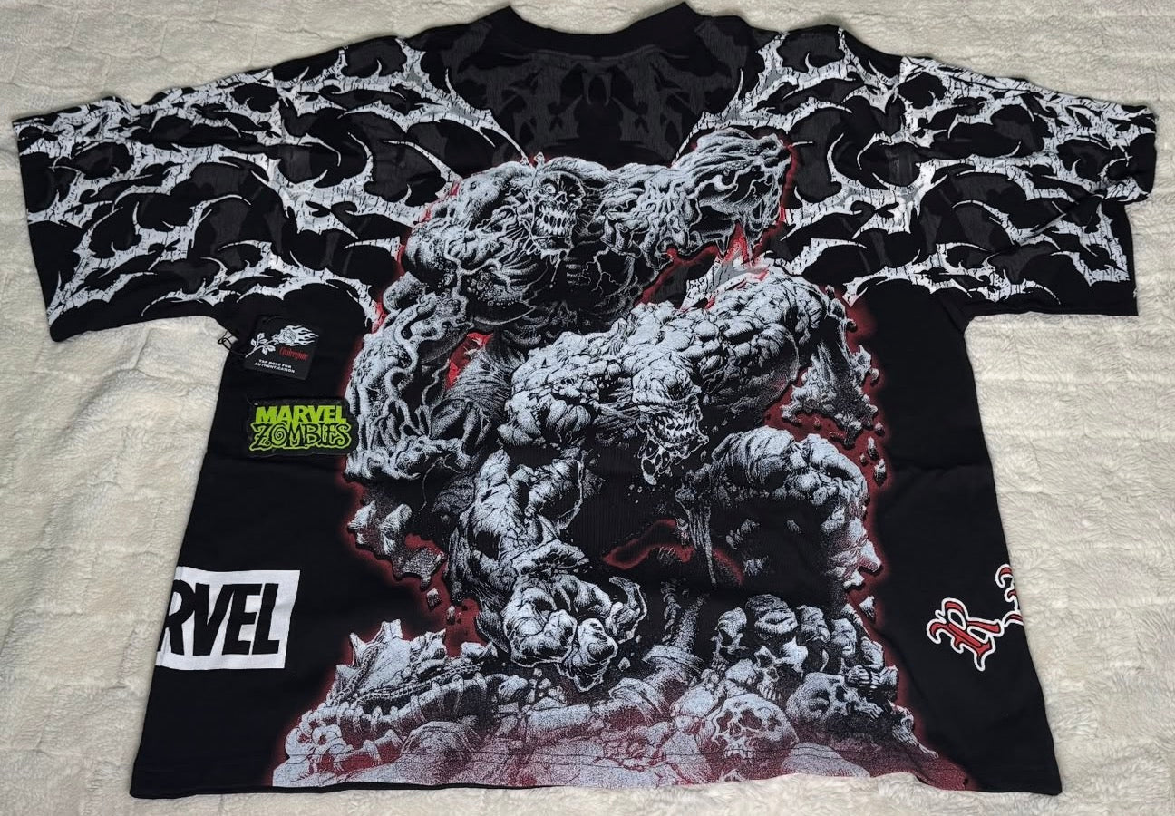 Zombies Assemble Side By Side 199X Tee Mole - Black