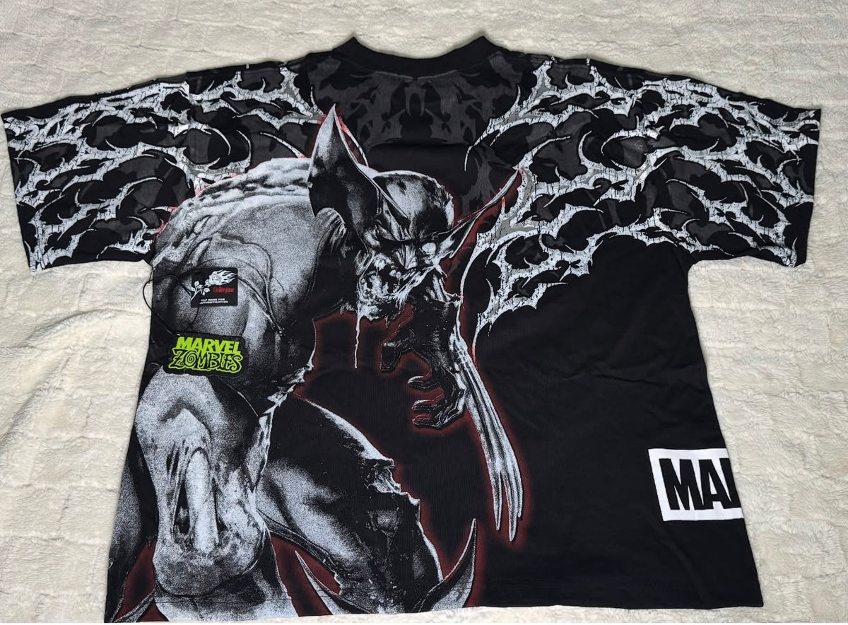 Zombies Assemble Side By Side 199X Tee Wolverine