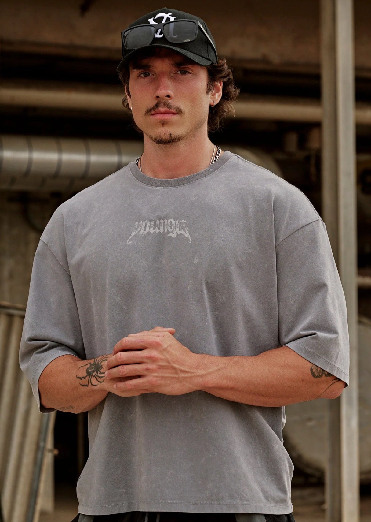 Galaxy Tee - Grey wash