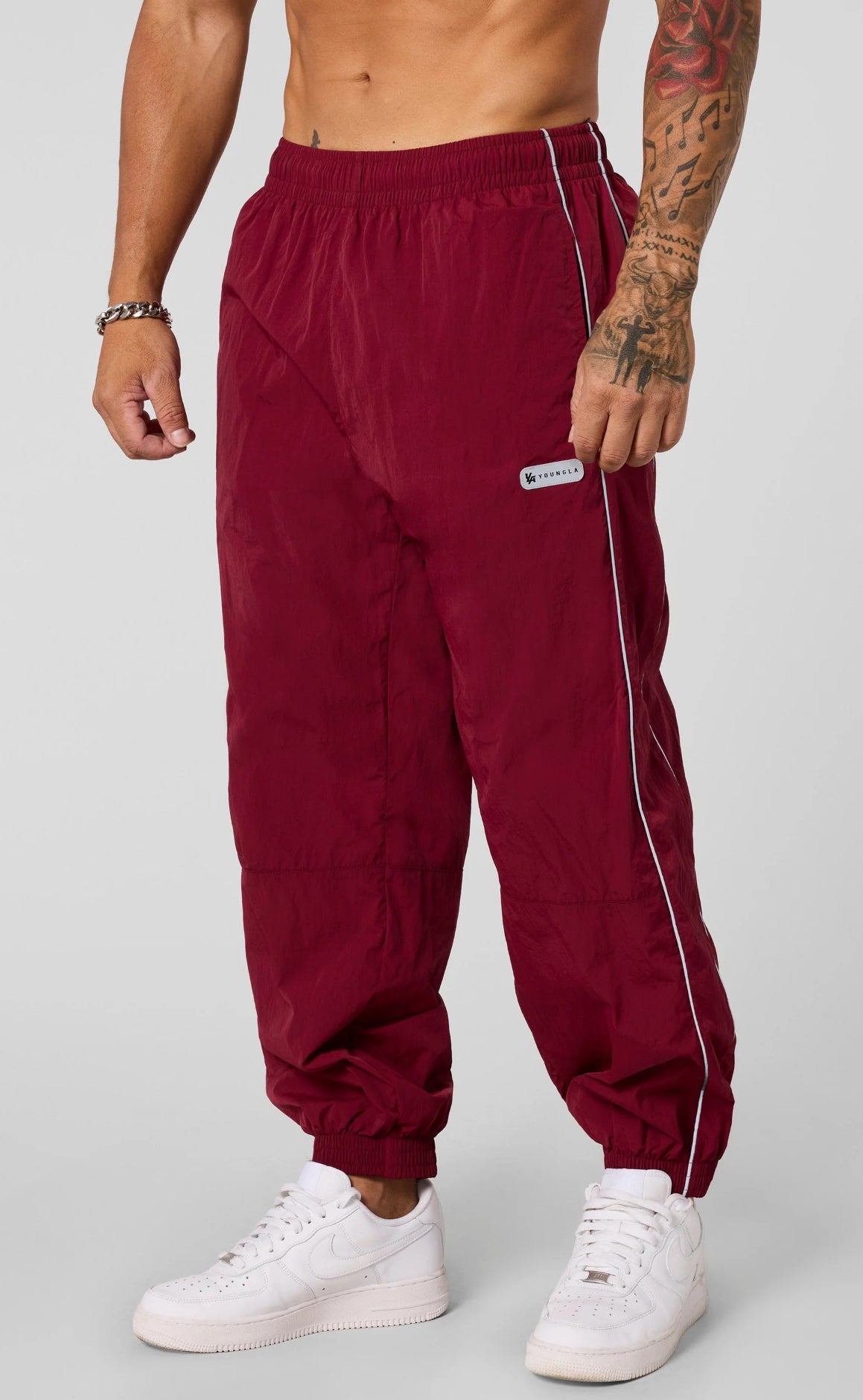 Retro Cuffed jogger - Red