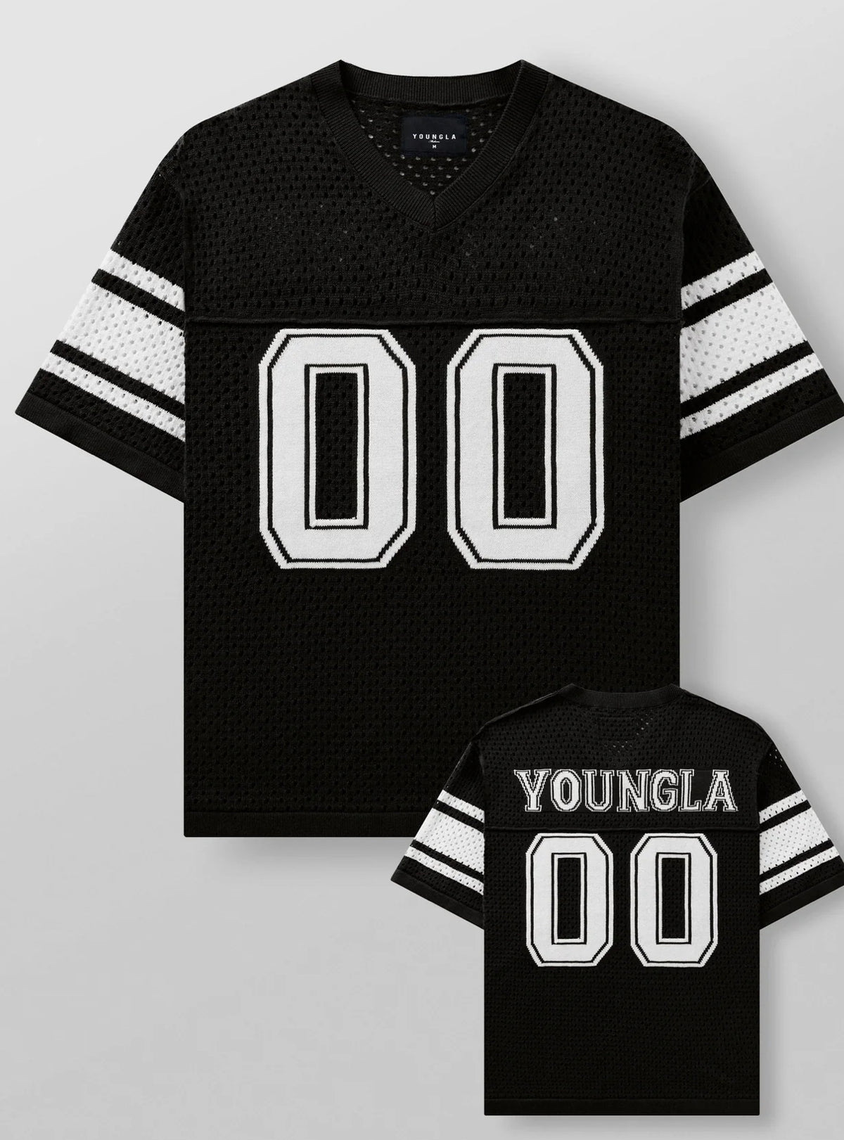 Varsity Knit Jersey - Black