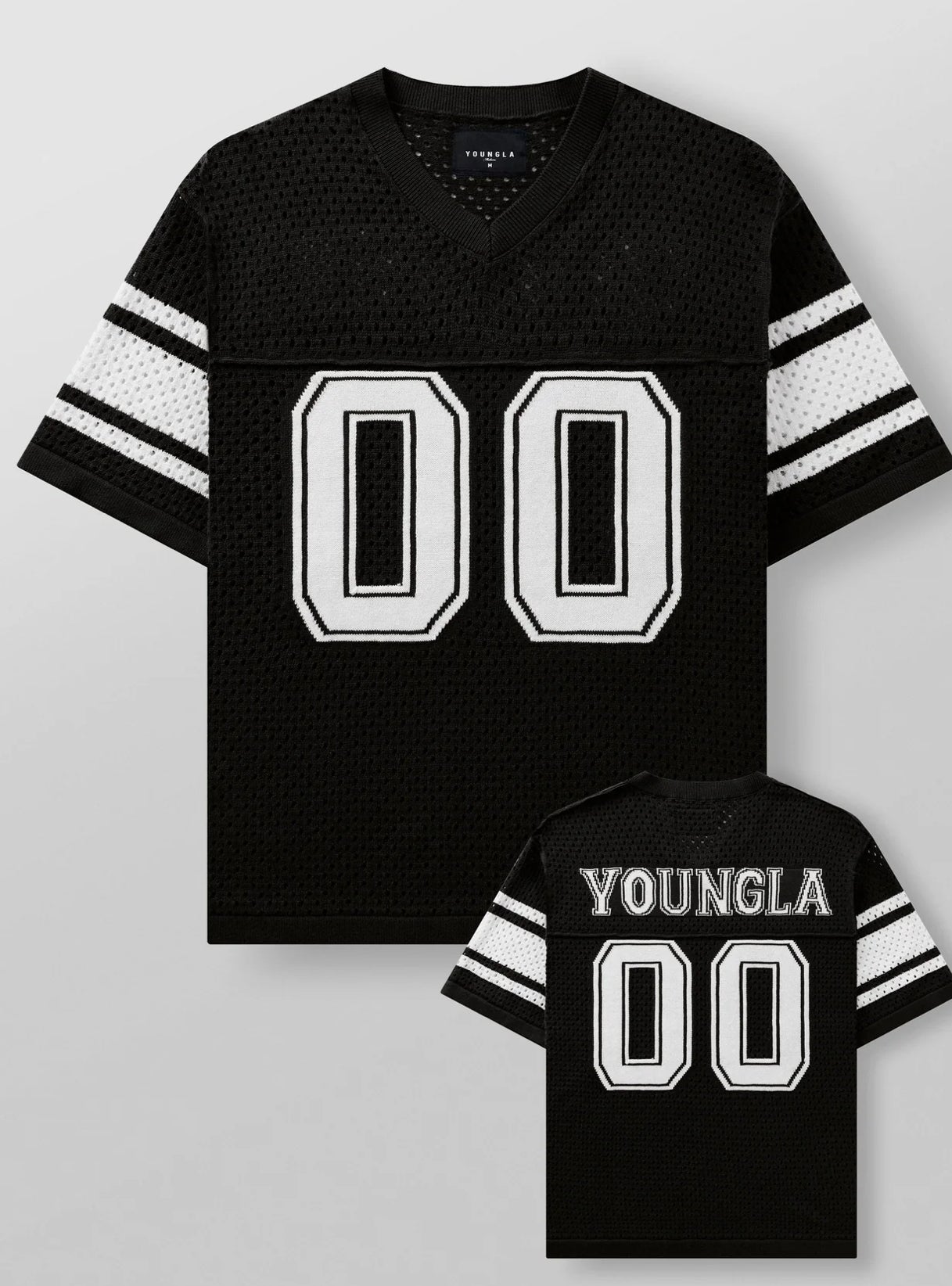 Varsity Knit Jersey - Black