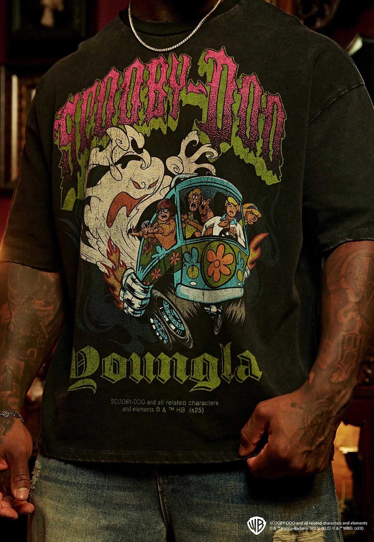 Scooby-Doo Tee Smoke & Screams - Black