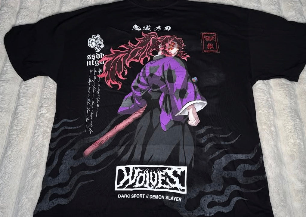Kokushibo “Side By Side” Series Premiun Oversized Tee - Black