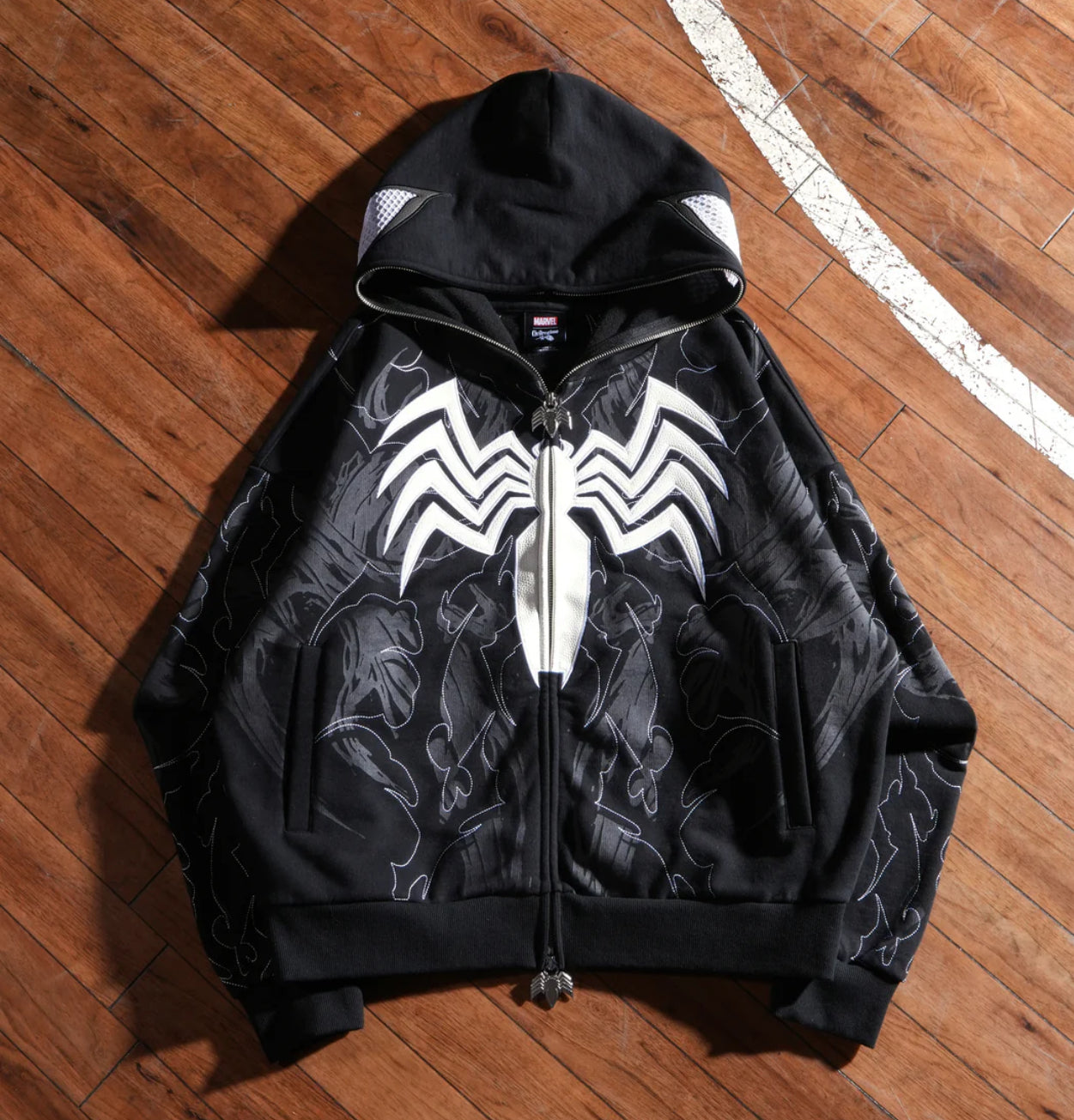Symbiote Surge Full Zip Up Hoodie - Black