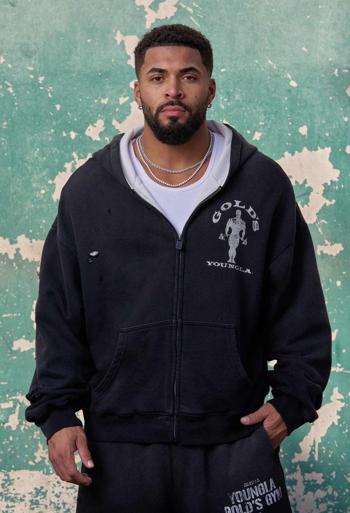 Gold’s Iron legacy layered zip up
