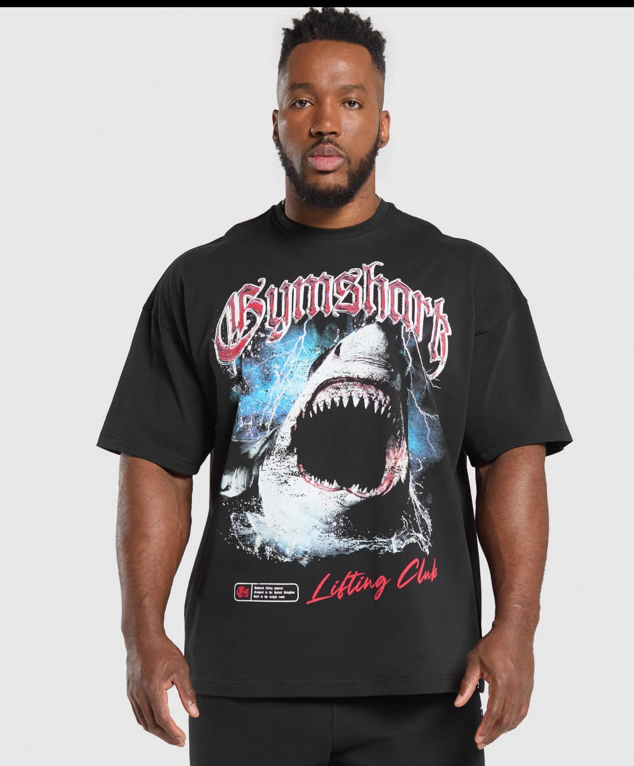 Gymshark Shark T- shirt - Black